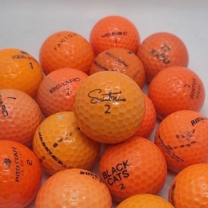 [중고] 브랜드 칼라볼 B등급 오렌지 50개 로스트볼